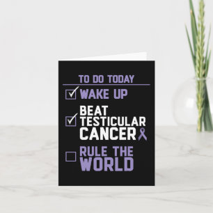 Carte Les hommes battent le cancer des testicules et dom