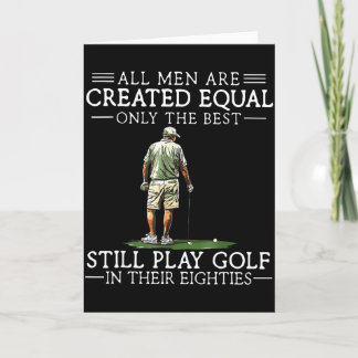 Carte Les hommes jouent au golf Eighties Drôle golfeur G