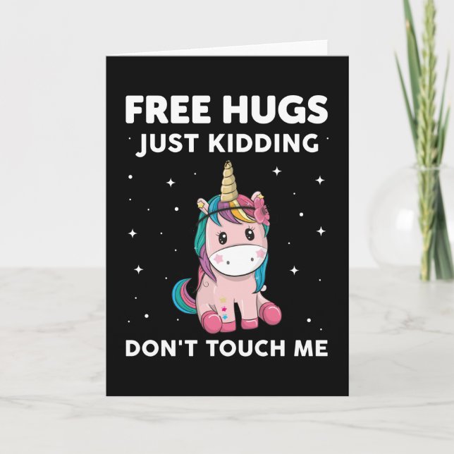 Carte Les Hugs Libres Ne Me Touchent Pas (Devant)