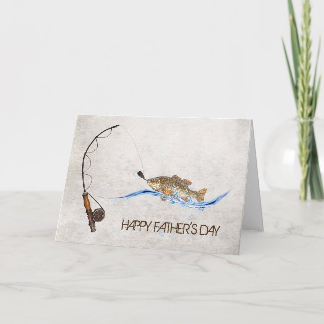 Carte Les Jour-poissons du père sur le poteau (Devant)