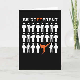 Carte Les karatékas sont différents !