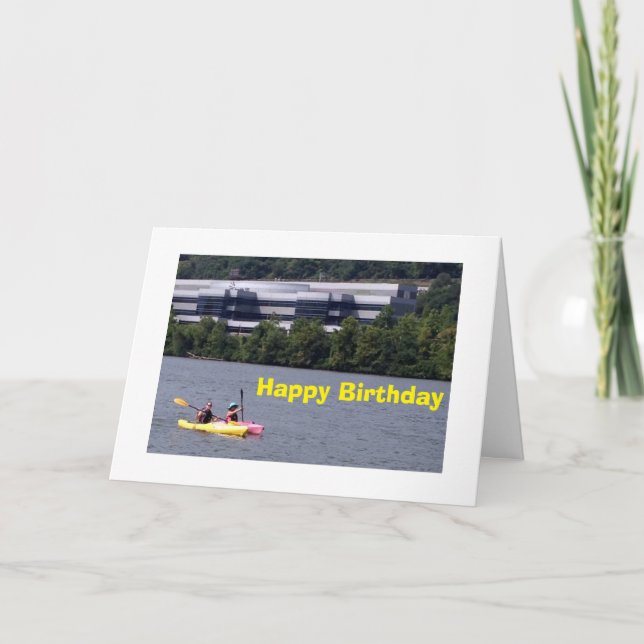 CARTE LES KAYAKERS SE SONT EXPRIMÉS POUR DIRE HEUREUX AN (Devant)