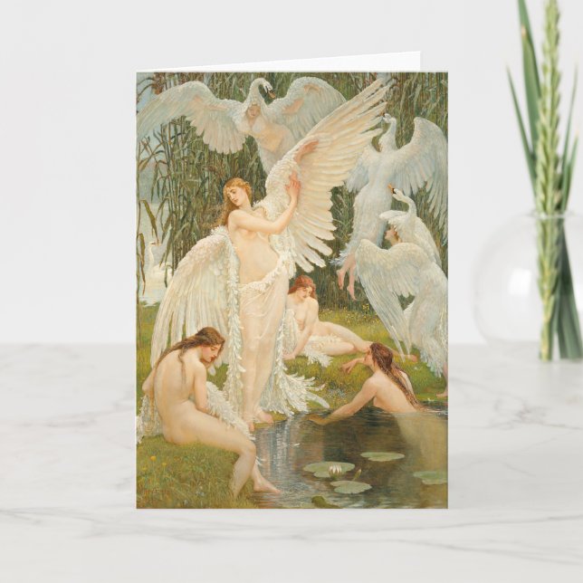 Carte Les Maidens du cygne | Walter Crane (Devant)