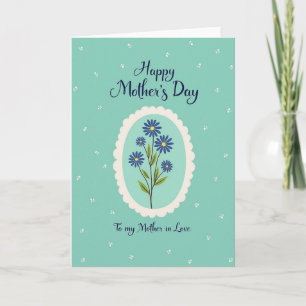 Carte "Les mamans aiment les bleuets"
