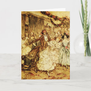 Carte Les Mans Aveugles Fête de Noël