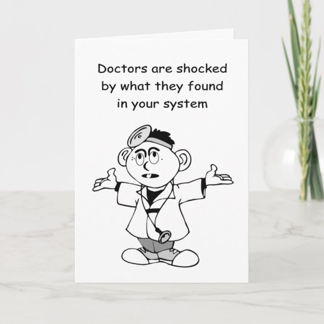 Carte les médecins choqués se portent bien (Devant)