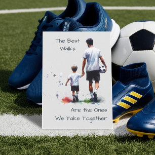 Carte Les meilleures marches ensemble Bonne Fête des pèr