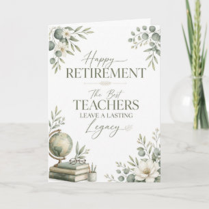 Carte Les Meilleurs Enseignants Laissent un Héritage Dur
