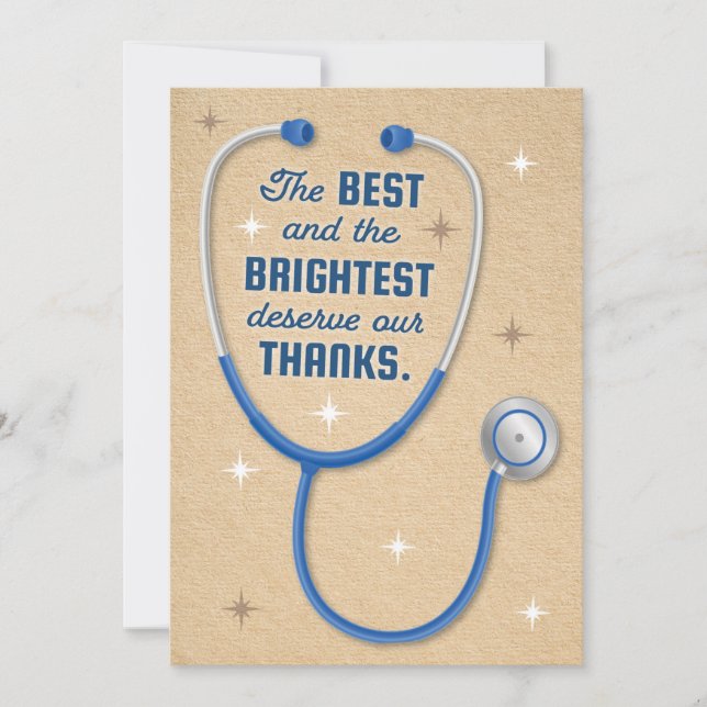 Carte Les meilleurs et les plus brillants médecins mérit (Devant)