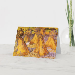 Carte Les Meules de blé par Vincent van Gogh
