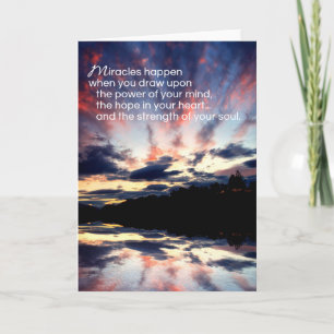 Carte Les miracles...Encouragement