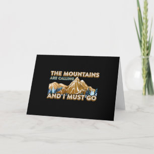 Carte Les Montagnes Appelent Je Dois Aller Camping Rando