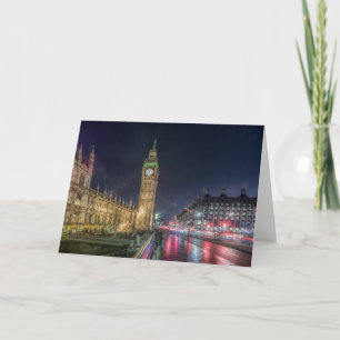 Carte Les monuments   Big Ben la nuit