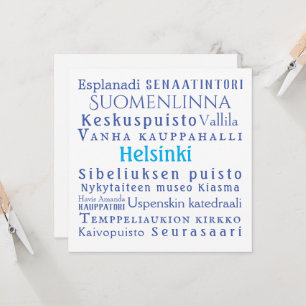 Carte Les monuments d'Helsinki