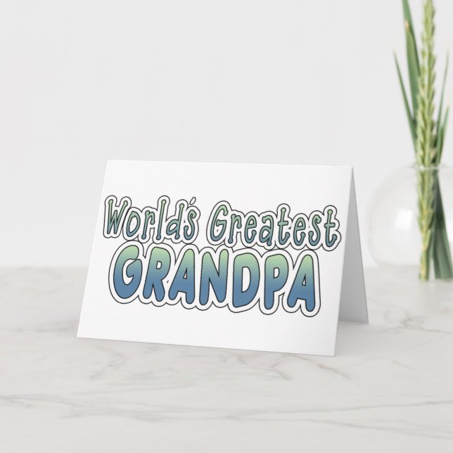 Carte Les mots du grand-père le plus grand du monde (Devant)