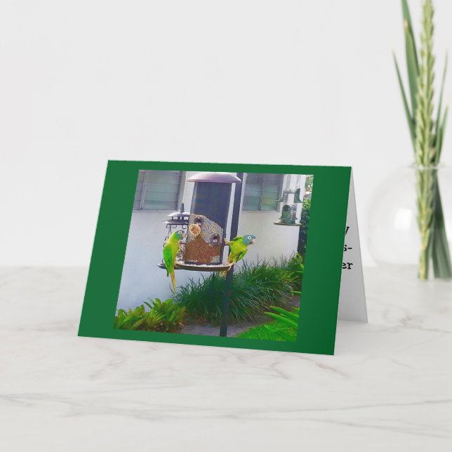 CARTE LES OISEAUX PRENNENT DU TEMPS POUR DIRE UN JOLI AN (Devant)