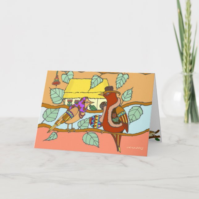 Carte Les oiseaux ukrainiens ont une nouvelle maison (Devant)