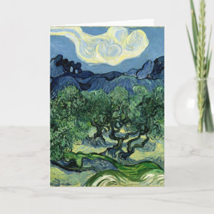 Carte Les oliviers de Vincent van Gogh (1889)