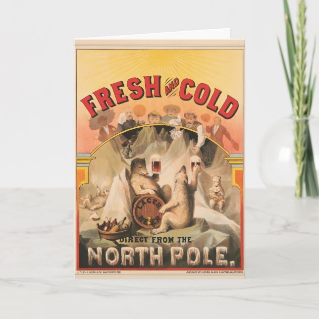 Carte Les Ours Polaires Apprécient Les Mugs De Bière Lag (Devant)