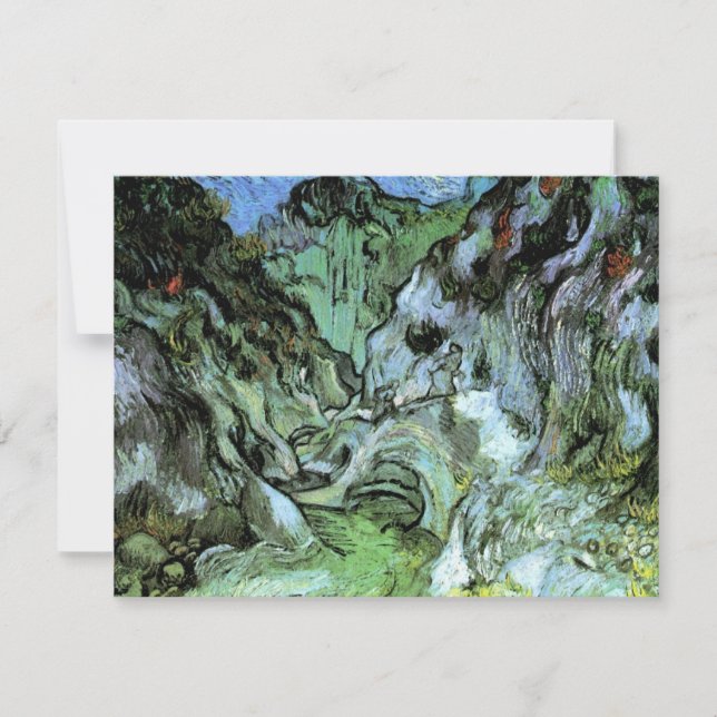 Carte Les Peiroulets Ravine par Vincent van Gogh (Devant)