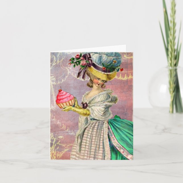 Carte Les Petits Gateaux Marie Antoinette Cupcake (Devant)
