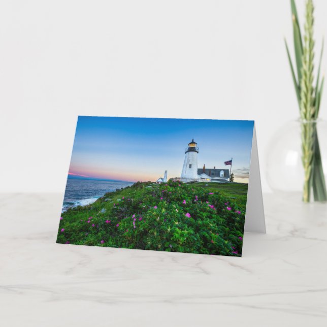 Carte Les phares | Point Lighthouse Bristol Maine (Devant)
