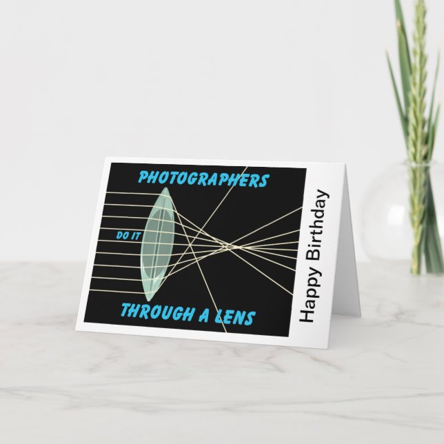 Carte les photographes le font à travers une lentille (Devant)