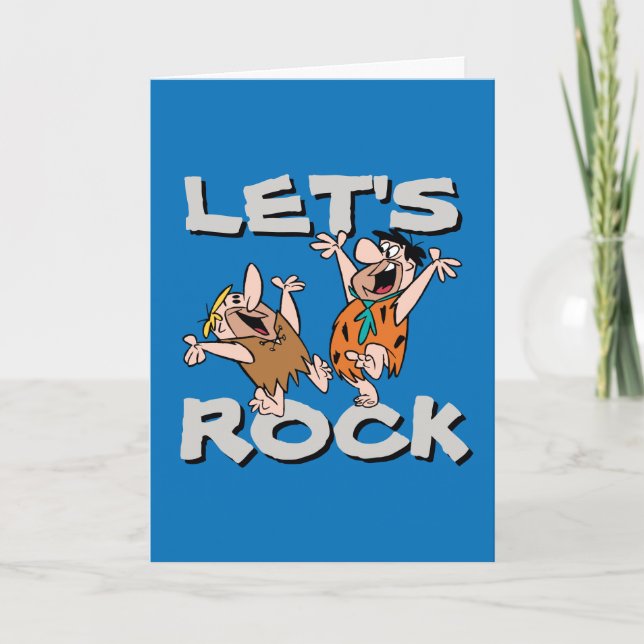 Carte Les Pierrafeu | Fred & Barney - Let's Rock (Devant)