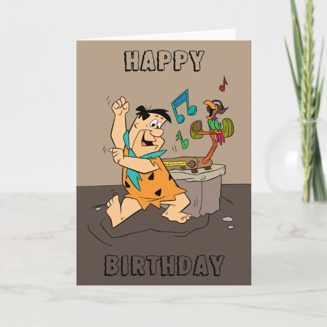 Carte Les Pierrafeu | Fred Flintstone Dancing (Devant)