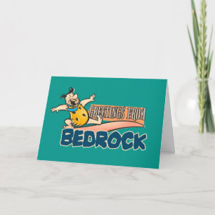 Carte Les Pierrafeu   Fred - Salutations De Bedrock