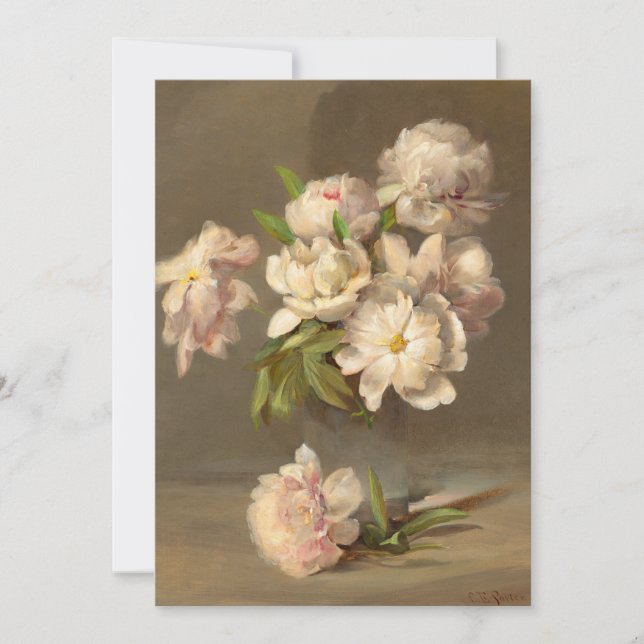 Carte Les pivoines dans un vase | Charles Ethan Porter (Devant)