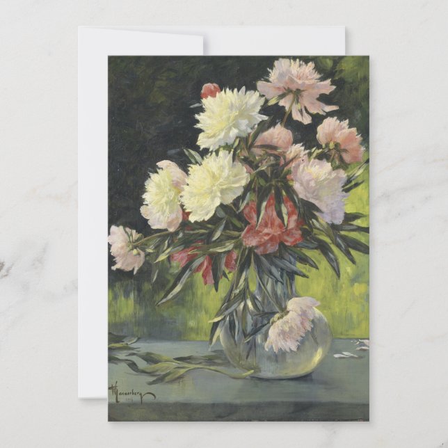 Carte Les pivoines | Gunnar Gunnarsson Wennerberg (Devant)