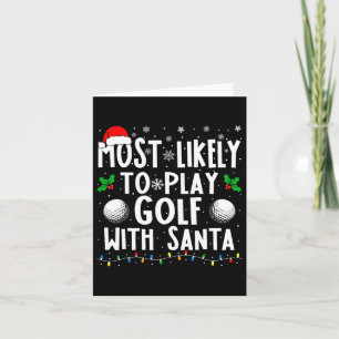 Carte Les Plus Probables À Jouer Golf Avec Père Noël Fam