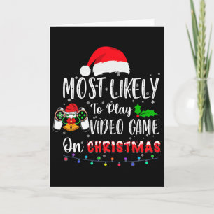 Carte Les Plus Probables À Jouer Jeu Vidéo Sur Noël Père