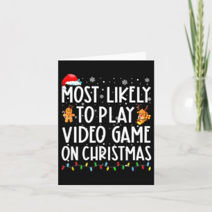 Carte Les Plus Probables À Jouer Jeu Vidéo Sur Noël Père