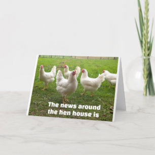 Carte LES POULET DISENT "HAPPY 40th" DE MANIÈRE SPÉCIALE