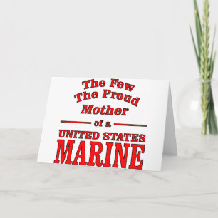 Carte Les Rares Fier Mère D'Une Marine Américaine