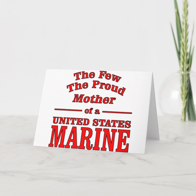Carte Les Rares Fier Mère D'Une Marine Américaine (Devant)