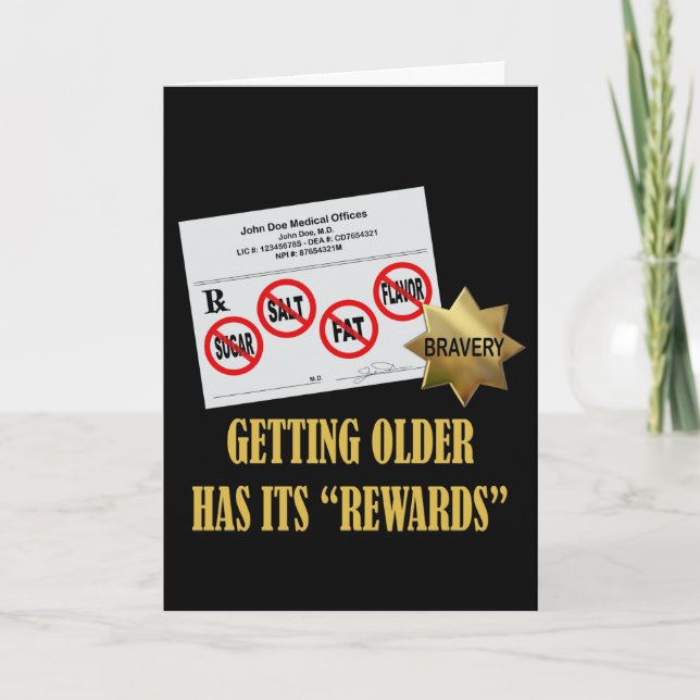 Carte Les "récompenses" des seniors (Devant)