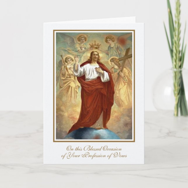 Carte Les religieuses catholiques Profession religieuse  (Devant)