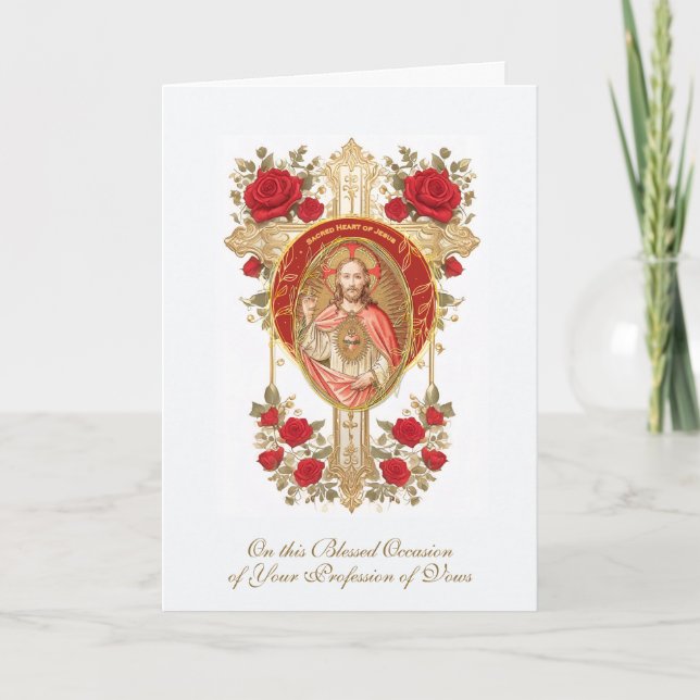 Carte Les religieuses catholiques Profession religieuse  (Devant)