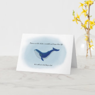 Carte Les rêves sont comme des baleines...