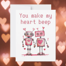 Les robots me font battre le cœur Saint-Valentin