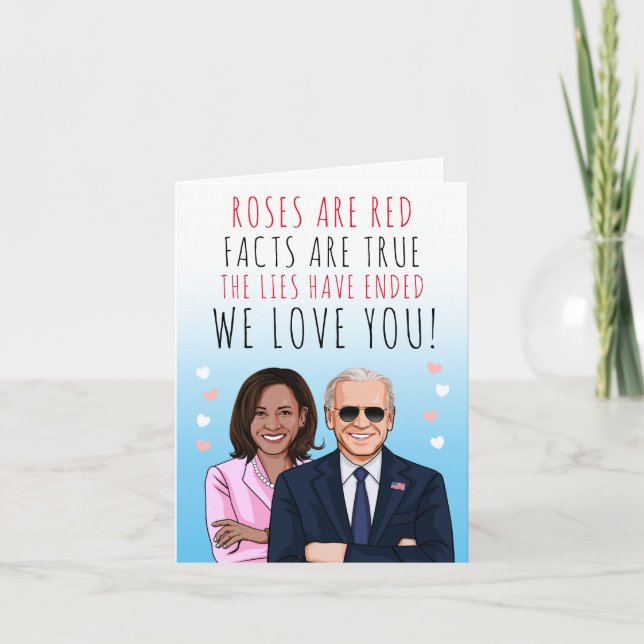 Carte Les roses sont Red Facts sont la vraie Valentine (Devant)