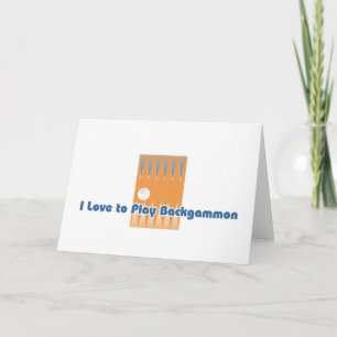 Carte Les salutations du joueur de backgammon