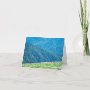 Carte Les seaux au pied des montagnes