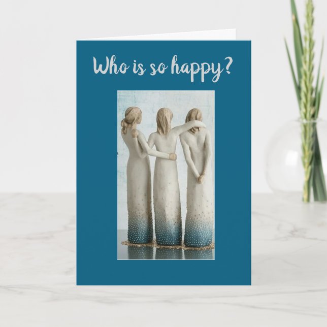 CARTE LES SOUHAITS D'ANNIVERSAIRE DE TRIPLET (Devant)