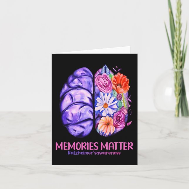 Carte Les souvenirs comptent Alzheimer Purple Alzheimer  (Devant)