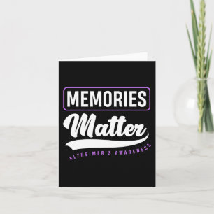 Carte Les souvenirs comptent Support Alzheimer Sensibili