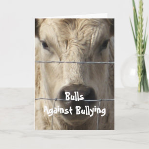 Carte Les taureaux contre l'intimidation #3 de 7 Différe